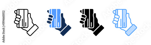 Contactless Delivery Icon Multiple Style