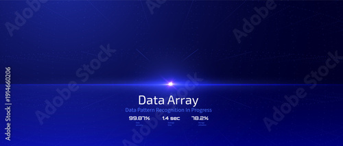 Abstract technology background with binary code digital tunnel. Concept of big data, artificial intelligence, cyberspace, and digital transformation vector background with perspective and copy space.