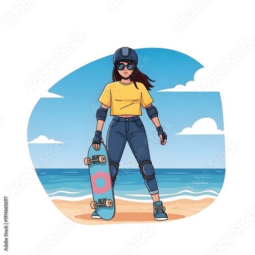 girl on the beach