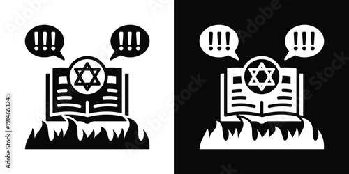 Blasphemy Riot Icon White And Black Background Style