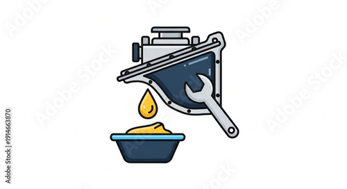 Car radiator repair and fluid drainage illustration.