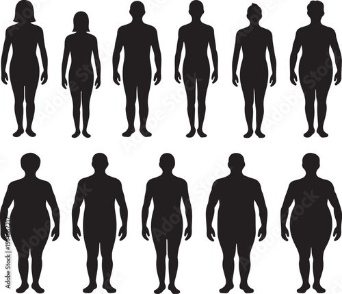 Man Body Figure Size Icon Symbol Sign Pictogram