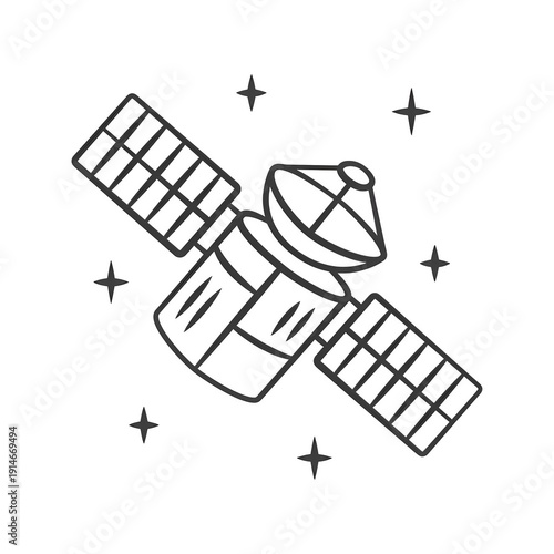Fotografía Satellite linear icon