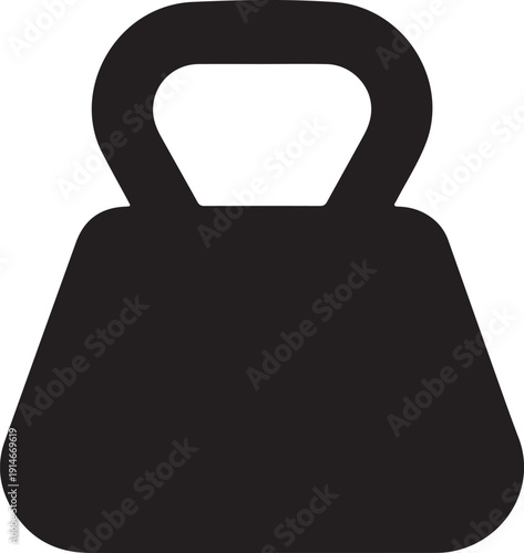 Metal weight of heavy mass flat vector icon for apps and websites