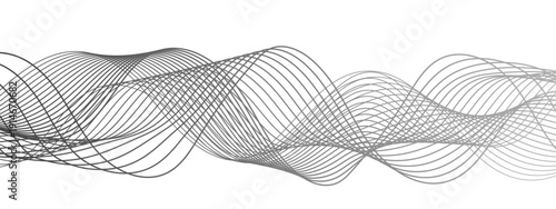 Vector Abstract grayscale flowing lines design, representing movement and elegance. Elegant and dynamic composition, evoking a sense of fluidity and visual interest. 