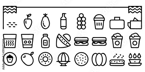 Takeout food containers and beverage cups takeout containers, takeout containers, food boxes, beverage cups, coffee cups, drinks, food, takeout, delivery, fast food, casual dining, disposable packagin