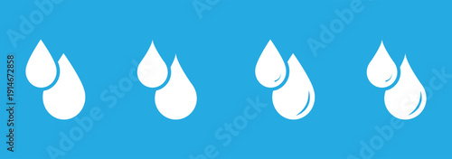 Water drops. Liquid droplet shapes, oil rain fluid vector. Graphic design element vectors.