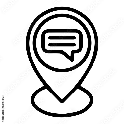 Location Message Pin Icon