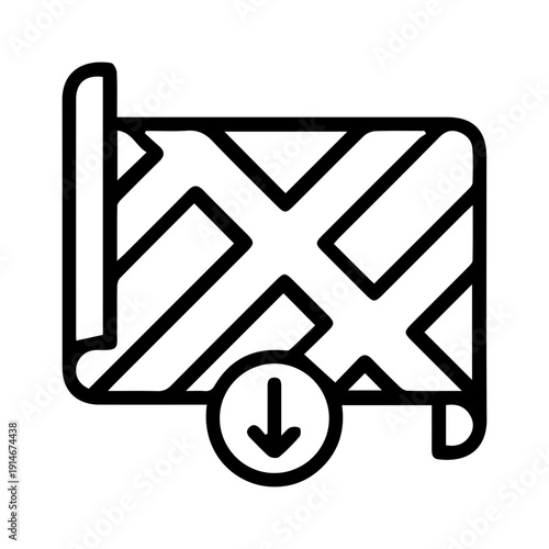 Map Download Navigation Icon