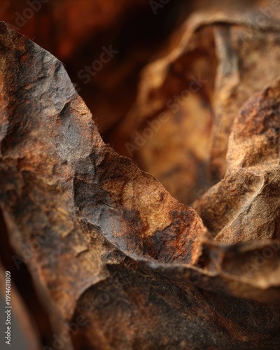 Close Up View Of Dried Leaves