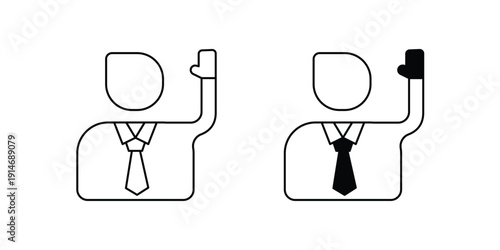 Oath set icon with white background vector stock illustration