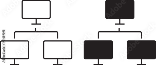 Collection of eagle heads in black and white