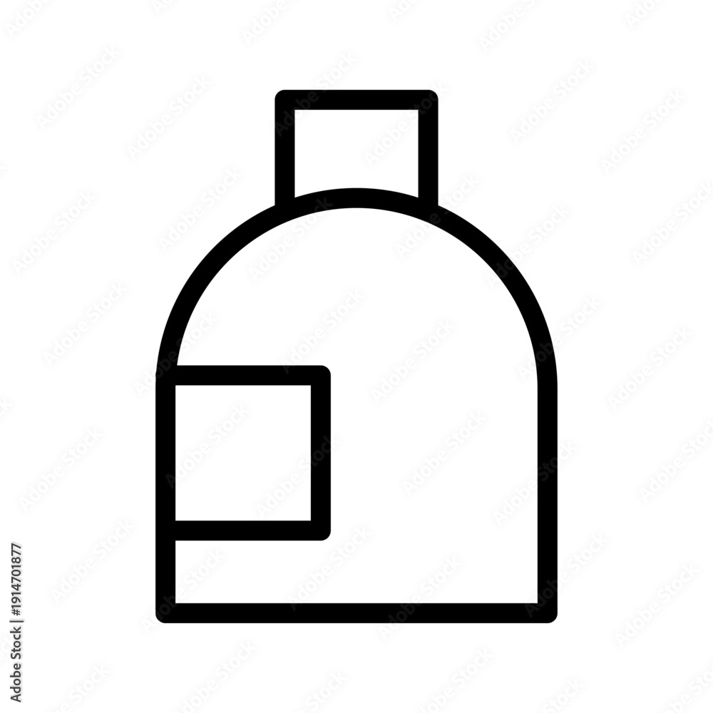 Fototapeta premium Refreshing Bottle Drink icon set for beverages, hydration, and beverage packaging design