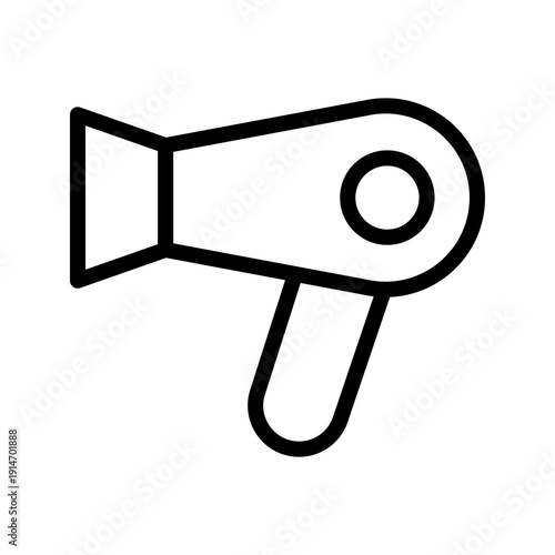 Professional Hair Dryer icon set for beauty, salon styling, and personal care design