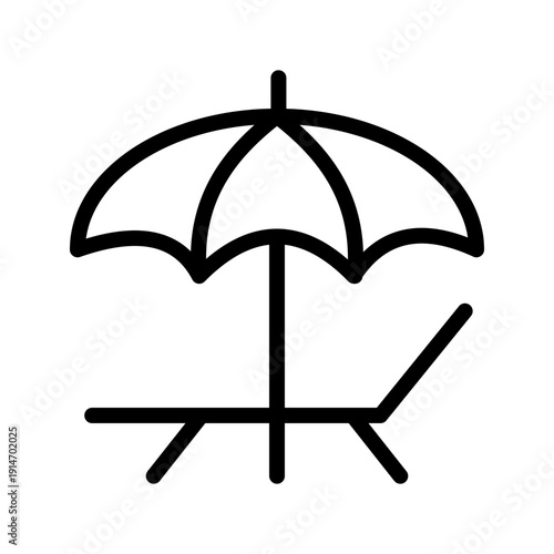 Vibrant Beach Umbrella icon pack for summer vacation, seaside leisure, and outdoor design