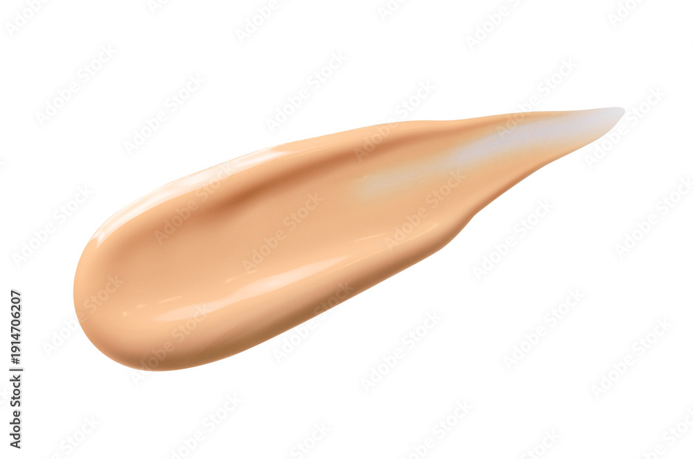 Fototapeta premium Skin foundation or makeup base. Cosmetic product. Isolated on white