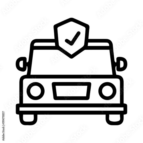 Approved Car Safety Icon