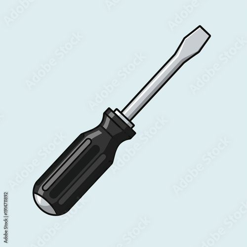 Black Handle Screwdriver