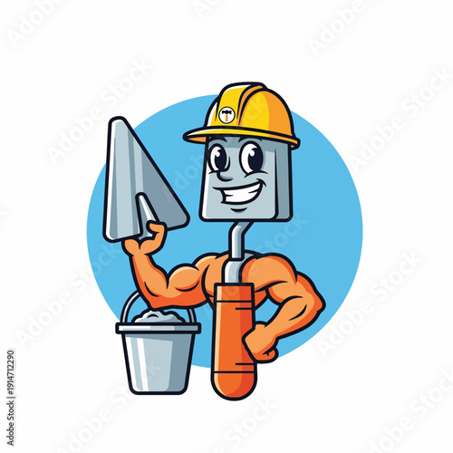 Trowel Character Mascot