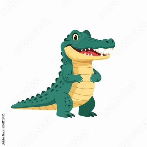 Cartoon Alligator Character