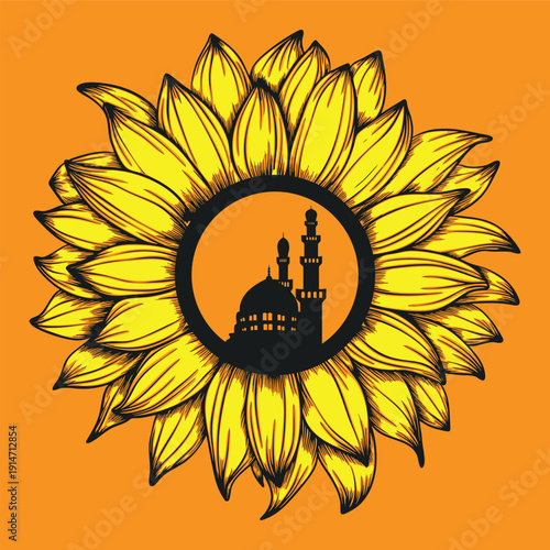 An illustration featuring an ornate lantern resembling Islamic architecture, positioned atop an open book. Above, the text "Marhaban Ya Ramadan" suggests a welcoming message for the holy month of Rama