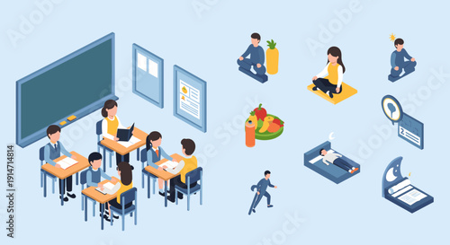 A focused student diligently studies in a classroom setting, ideal for education-related content.