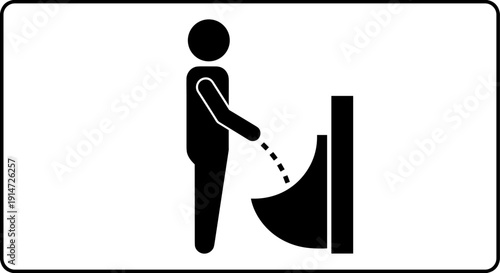 Man, using a urinal, bathroom, restroom, toilet, male, hygiene, sanitary, washroom, public, wc, urinal, sanitation, lavatory, gentleman, person, public restroom, male bathroom, toilet sign,