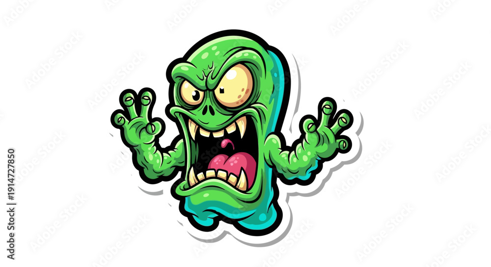 Obraz premium Cartoon Monster Character Design.