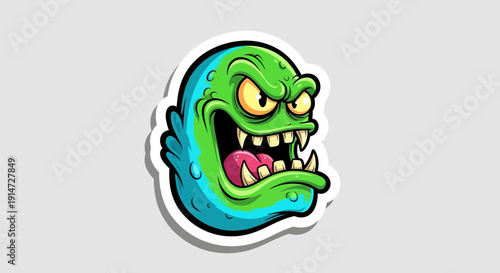 Cartoon Monster Character Design.