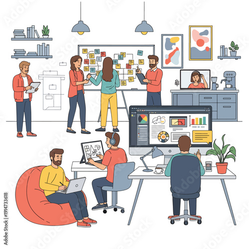 Creative Team Brainstorming Session