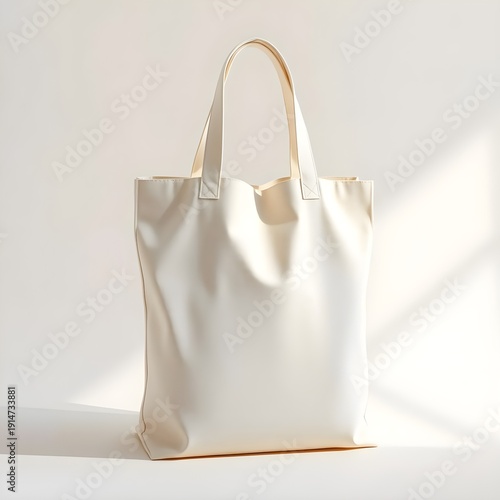 shopping bag mockup on white background