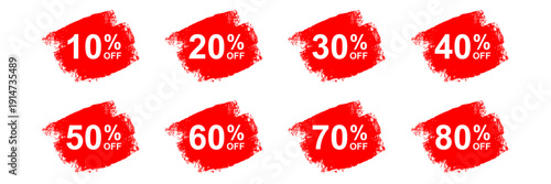 set grunge background with discount percent vector for edgy sales. Ideal for urban retail posters, punk promo banners, and rough market ads. Symbolizes raw price cuts, chaotic bargains, and shopping.