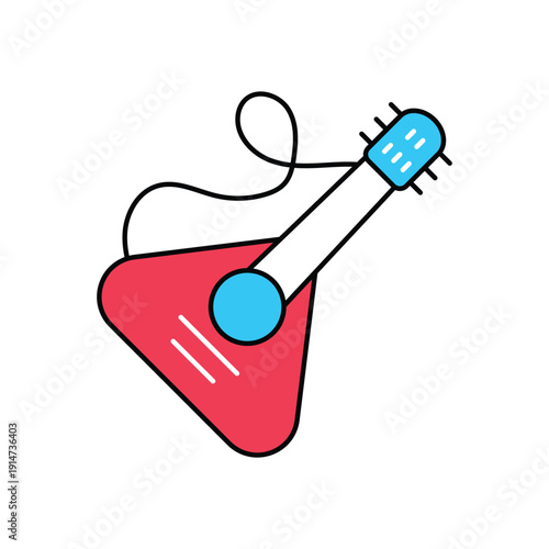 String Instrument icon clean and modern vector illustration