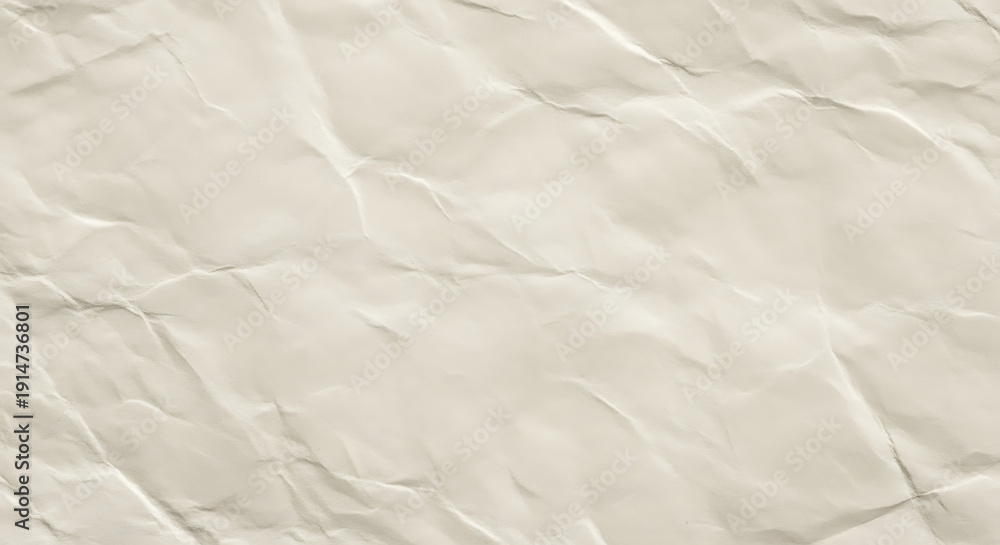 Obraz premium A close-up view of crumpled white paper with intricate folds and creases