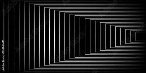 Black abstract background design. Premium stripe texture for banner business backdrop. contemporary, line gradient