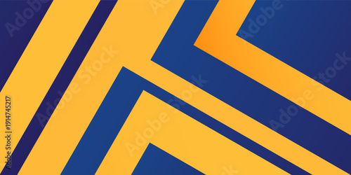Modern Abstract blue yellow banner geometric shapes background. wallpaper, pattern simple art