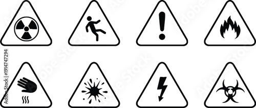 Hazard warning signs