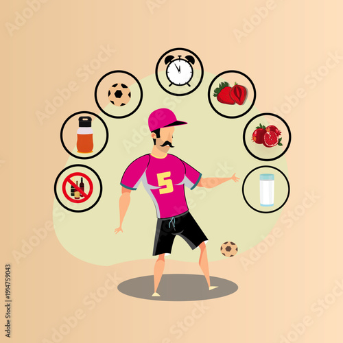 List Of Bad Habits Vector Image  
