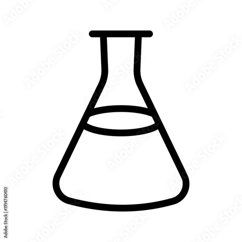 Scientific Flask icon set for laboratory experiments, chemistry, and research design