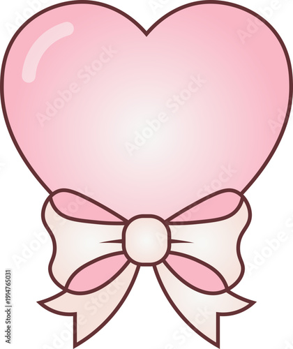 illustration of pastel heart vector shape