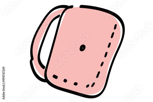 日本の防災頭巾の手書きイラスト