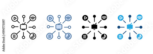 Multi Style Icon Set Channel Collection
