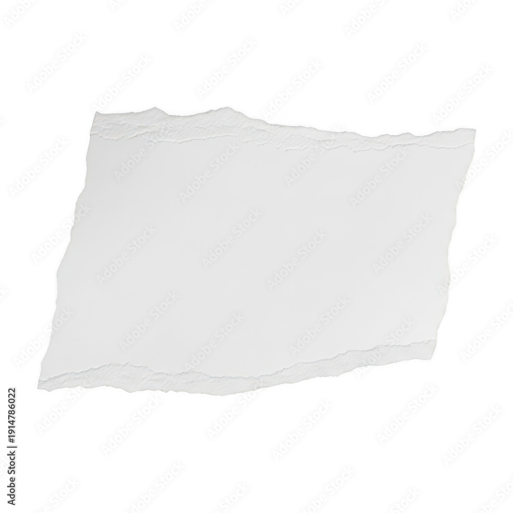 Fototapeta premium A crumpled piece of white paper lying on a plain background isolated on transparent background