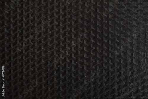Wallpaper Mural Close-Up of Black Textured Fabric with Geometric Pattern Torontodigital.ca