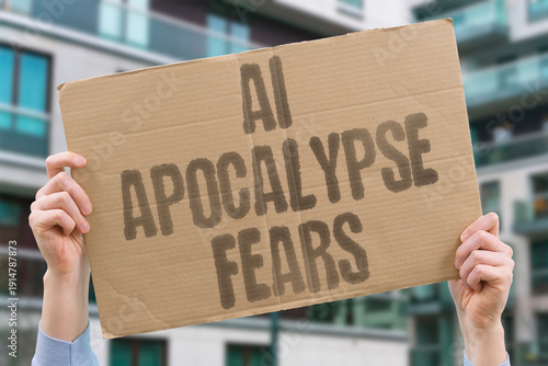 Obraz na plátně "AI Apocalypse Fears" Technology doom concerns