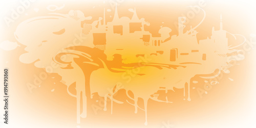 Abstract golden yellow background with subtle organic patterns and soft light.