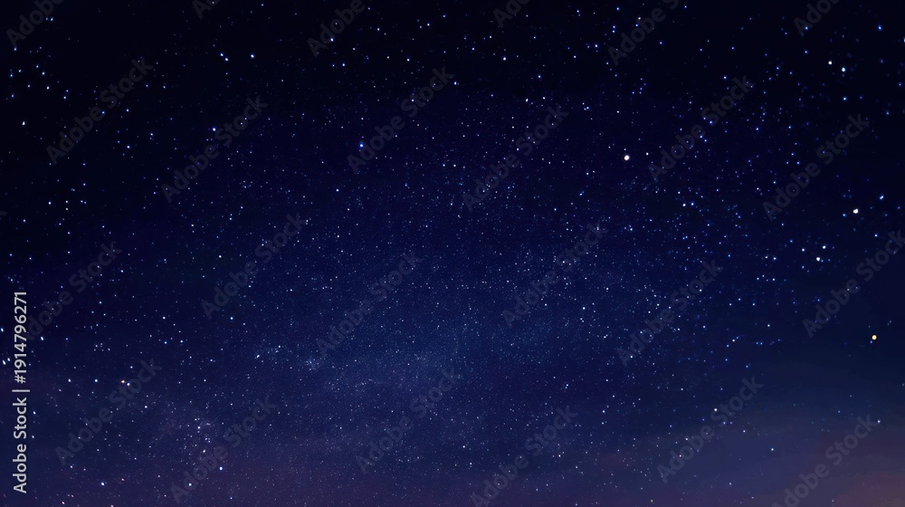 Fototapeta premium Night sky filled with stars celestial display