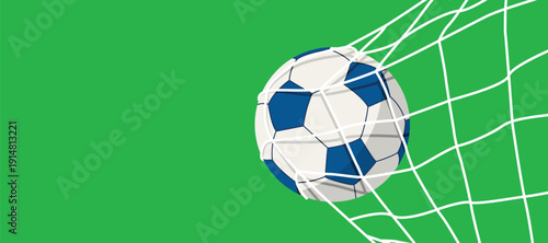 soccer ball standing near the center line on the green field