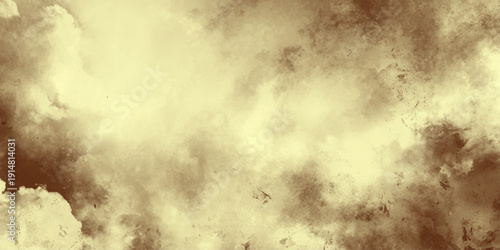 Vintage texture background with weathered sepia watercolor with artistic splatters and a soft, smoky watercolor wash, perfect for overlay,