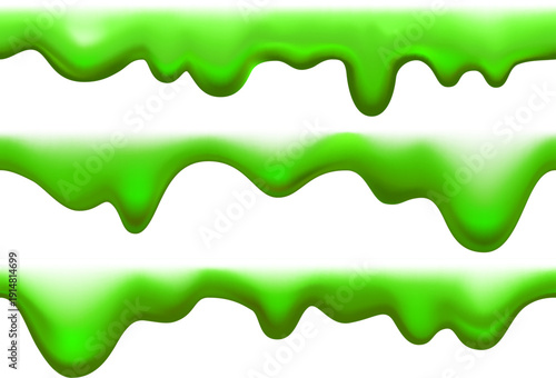 Realistic green goo seamless background